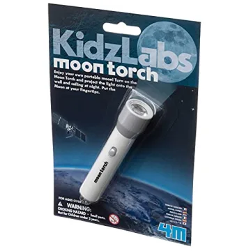 4M KidzLabs Moon Torch - Engaging Astronomy Projector for Kids