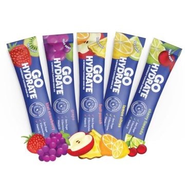 GoHydrate Electrolyte Drink Mix - Naturally Flavored, Sugar-Free Hydration Powder