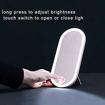 Travel Makeup Bag Organizer Travel Makeup Case Organizer with LED Light Mirror, Makeup Organizer Bag Makeup Travel Bag Makeup Train Case Portable Travel Cosmetic Bag Jewelry Organizer