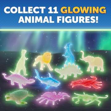 Blue Marble Glow In The Dark Advent Calendar 2024 – Christmas Countdown Calendar with 24 Science Activities, Experiments & Animal Figures | Fun & Educational Kids Advent Calendar