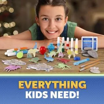 Blue Marble Glow In The Dark Advent Calendar 2024 – Christmas Countdown Calendar with 24 Science Activities, Experiments & Animal Figures | Fun & Educational Kids Advent Calendar