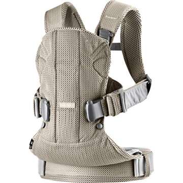 BABYBJÖRN New Baby Carrier One Air 2019 Edition, Mesh, Greige