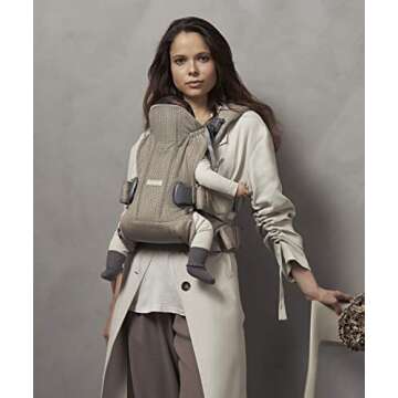 BABYBJÖRN New Baby Carrier One Air 2019 Edition, Mesh, Greige