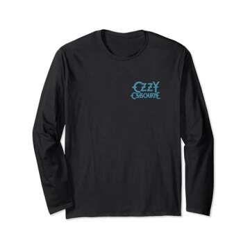 Ozzy Osbourne – Patient Number 9 Teal Logo Long Sleeve T-Shirt