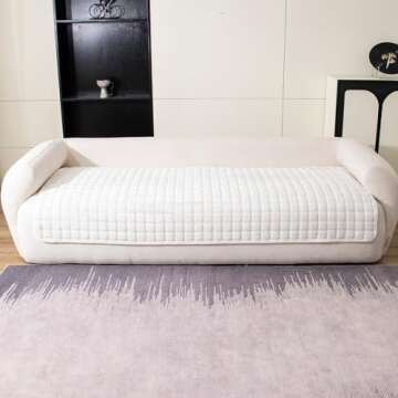 MDSASFD Velvet Couch Cover, Washable Sectional Sofa Cover, Anti Slip Sofa Slipcovers for 3 Cushion C...