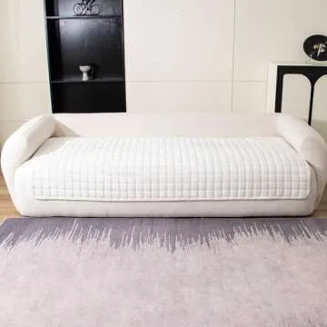 MDSASFD Velvet Couch Cover, Washable Sectional Sofa Cover, Anti Slip Sofa Slipcovers for 3 Cushion C...