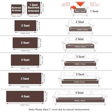 MDSASFD Velvet Couch Cover, Washable Sectional Sofa Cover, Anti Slip Sofa Slipcovers for 3 Cushion Couch Sofa L Shaped Recliner, Furniture Protector Covers for Pets Kids(White, Only 1 PCS)