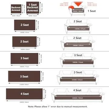 MDSASFD Velvet Couch Cover, Washable Sectional Sofa Cover, Anti Slip Sofa Slipcovers for 3 Cushion Couch Sofa L Shaped Recliner, Furniture Protector Covers for Pets Kids(White, Only 1 PCS)