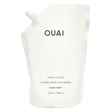 OUAI Hand Lotion Refill - Daily, Lightweight, Hydrating Lotion for Dry Skin - Made with Avocado, Ros...