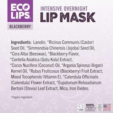 Eco Lips Blackberry Overnight Lip Mask 2-Pack