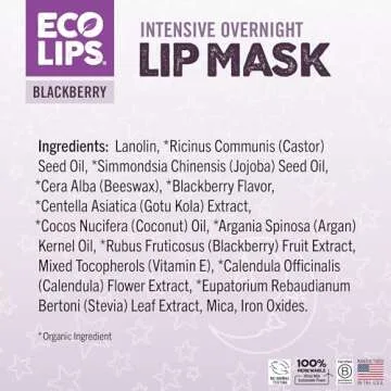 Eco Lips Blackberry Overnight Lip Mask 2-Pack