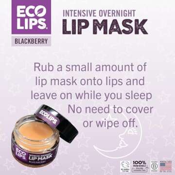 Eco Lips Blackberry Overnight Lip Mask 2-Pack