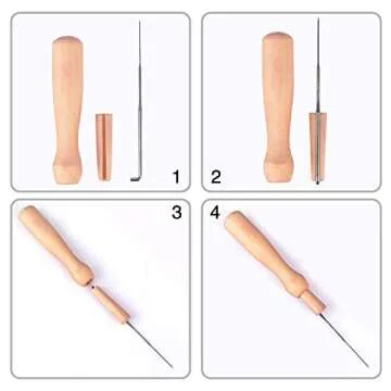 30 Pcs Needle Felting Kit, Wool Felting Needles Tool, Needle Felting Supplies, Wool Felting Supplies Needle Felting Tool, 3 Sizes Felting Needles 3.58/3.39/3.07 inch