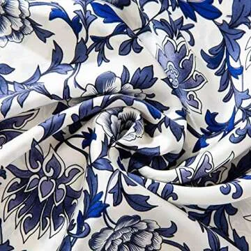 SLPBABY Silk Pillowcase for Hair and Skin with Hidden Zipper Print (Queen, Pattern13)