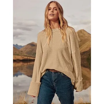 Oversized Cozy Knit Sweater for Stylish Comfort
