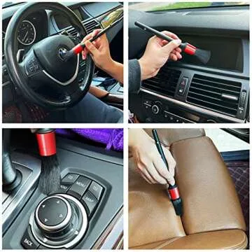 10pc Auto Detailing Brush Set for Car Interior & Exterior Cleaning