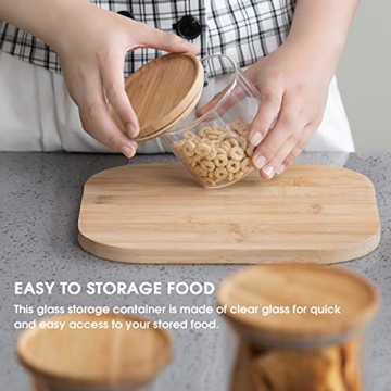 Coccot 5-Pack Airtight Glass Food Storage Jars