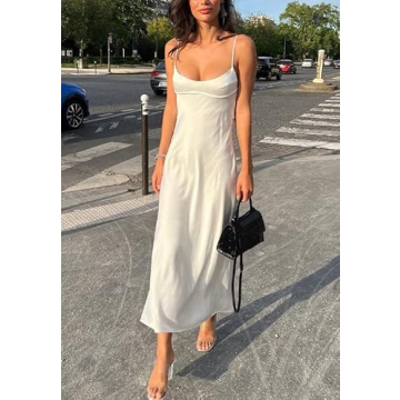 Elegant Women’s Satin Tube Top Maxi Dress Perfect for Events