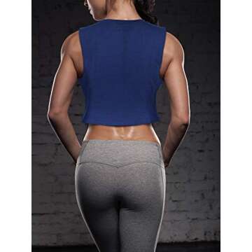 4 Pack Women's Basic Crop Tank Tops - Comfort & Style