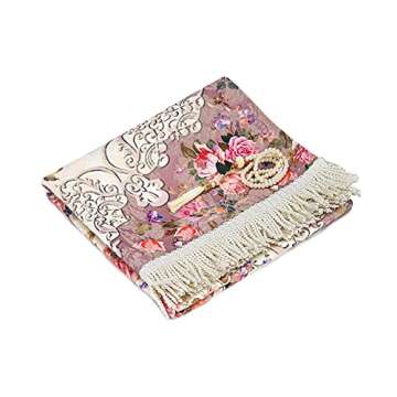 Muslim Prayer Rug with Prayer Beads | Janamaz | Sajadah | Soft Islamic Prayer Rug | Islamic Gifts | ...