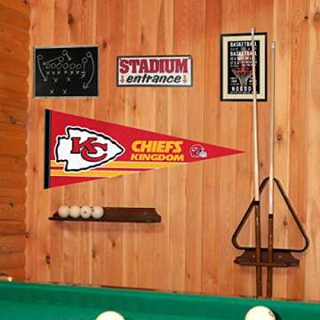 WinCraft Kansas City Chiefs Chiefs Kingdom Pennant Banner Flag