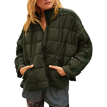 Aiopr Women's Oversized Packable Puffer Jacket