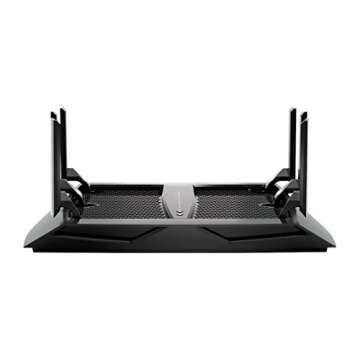NETGEAR Nighthawk X6 Smart Wi-Fi Router (R8000) - AC3200 Tri-band Wireless Speed (Up to 3200 Mbps) | Up to 3500 Sq Ft Coverage & 50 Devices | 4 x 1G Ethernet and 2 USB ports | Armor Security
