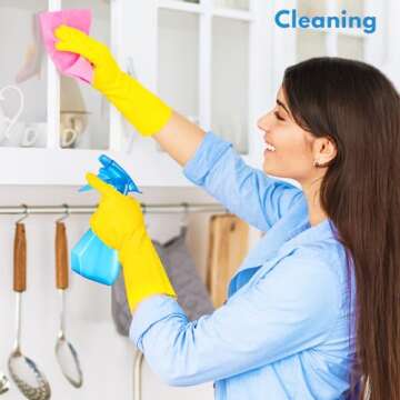 DilaBee Plastic Spray Bottles - 8oz (2 Pack) Water Spray Bottle for Hair, Gardening, Grilling & Cleaning Solution - Empty Spray Bottles for Pet Correction - Spray Bottle BPA Free (Blue-Red)