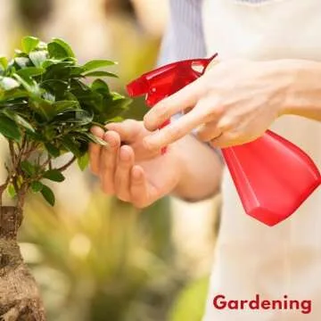 DilaBee Plastic Spray Bottles - 8oz (2 Pack) Water Spray Bottle for Hair, Gardening, Grilling & Cleaning Solution - Empty Spray Bottles for Pet Correction - Spray Bottle BPA Free (Blue-Red)