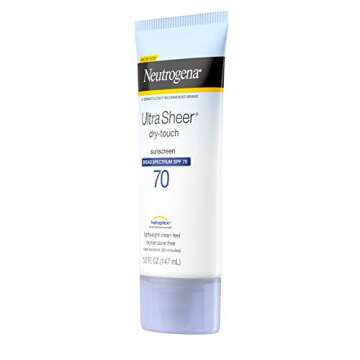 Neutrogena Ultra Sheer Dry-Touch Sunscreen Lotion - SPF 70 UVA/UVB Protection, Oxybenzone-Free, Ligh...