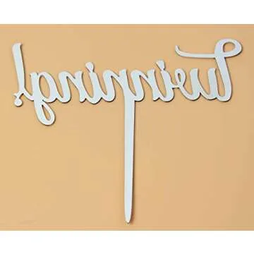 Elegant Rose Gold Twinning Cake Topper for Twins