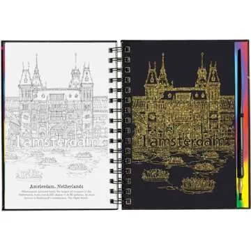 Creative Scratch & Sketch Extreme Cities Art Book