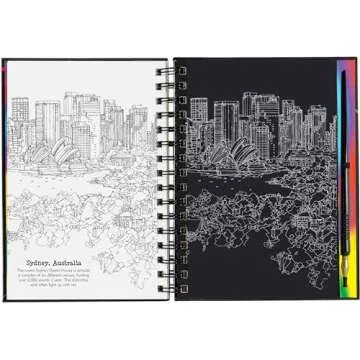 Creative Scratch & Sketch Extreme Cities Art Book