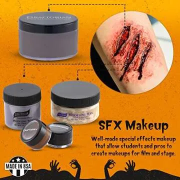 Graftobian Special FX Trauma Pro SFX Makeup Kit - Complete Collection for Halloween & Cosplay