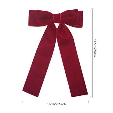 Dohia Velvet Bows Hair Clip - Stylish Hair Accessories for All Ages