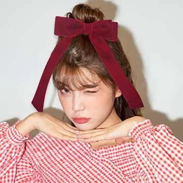 Elegant Dohia Velvet Bows Hair Clip for All Occasions