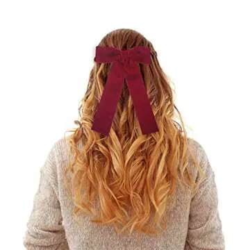 Elegant Dohia Velvet Bows Hair Clip for All Occasions
