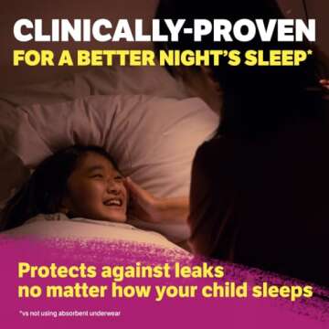 Goodnites Nighttime Bedwetting Underwear for Girls S/M