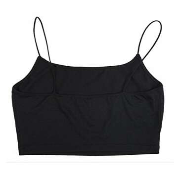 LuFeng Women's Crop Top Cami Camisole Summer Women Sexy Slim Sleeveless Backless Spaghetti Strap Tank Top Black Small