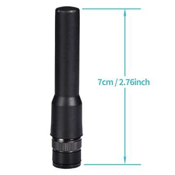 Bingfu Ham Radio BNC Male Soft Antenna 2-Pack Compatible with Uniden SR30C Bearcat BC125AT BCD436HP BC75XLT BCD325P2 Radio Fequency Counter Two Way Radio