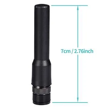 Bingfu Ham Radio BNC Male Soft Antenna 2-Pack Compatible with Uniden SR30C Bearcat BC125AT BCD436HP BC75XLT BCD325P2 Radio Fequency Counter Two Way Radio