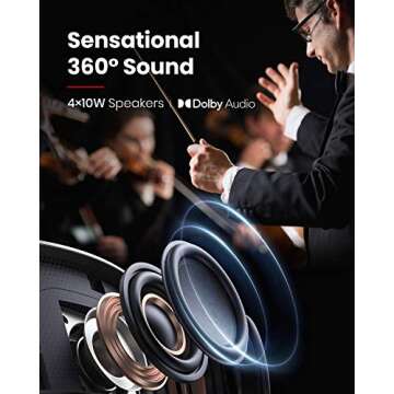 NEBULA 4K Projector, Cosmos Max 4K UHD TV Home Theater/Entertainment Projector, Android TV 9.0 with 5000+ Apps, Dolby Digital Plus, 360 ° of True 3D Audio, HDR10, HLG