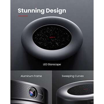 NEBULA 4K Projector, Cosmos Max 4K UHD TV Home Theater/Entertainment Projector, Android TV 9.0 with 5000+ Apps, Dolby Digital Plus, 360 ° of True 3D Audio, HDR10, HLG