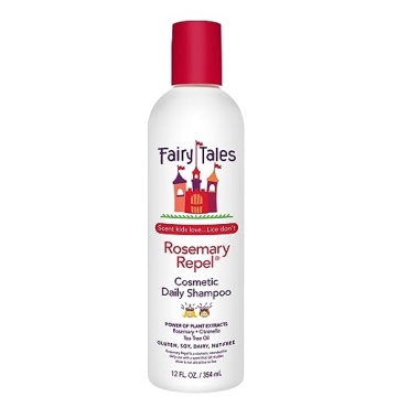 Fairy Tales Rosemary Repel Daily Kids Shampoo – Kids Like the Smell, Lice Do Not, 12 fl oz. (Pack ...