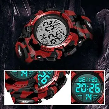 Kids Multifunctional Waterproof Sport Watch for Boys
