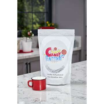 Sarah's Candy Factory Vanilla Mini Dehydrated Marshmallow Bits 1lb Resealable Bag