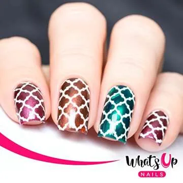 Whats Up Nails Moroccan Vinyl Stencils for Nail Art
