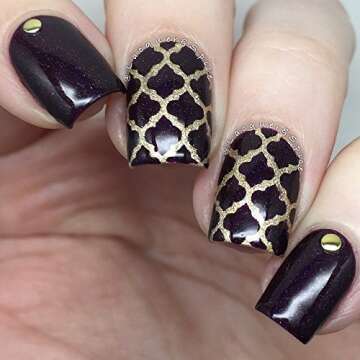 Whats Up Nails Moroccan Vinyl Stencils for Nail Art