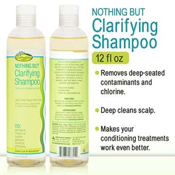 NOTHING BUT Clarifying Shampoo Sulfate-Free Detox for Natural Hair - Hair Shampoo - Removes Buildup ...