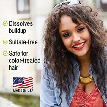 NOTHING BUT Clarifying Shampoo Sulfate-Free Detox for Natural Hair - Hair Shampoo - Removes Buildup - 12oz - Single